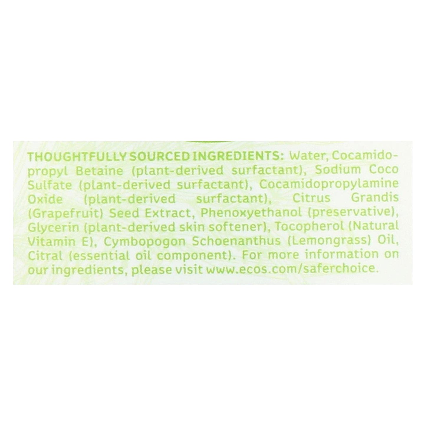 Earth Friendly Hand Soap - Lemongrass - Case of 6-17 FL oz. Beauty & Personal Care Earth Friendly Products