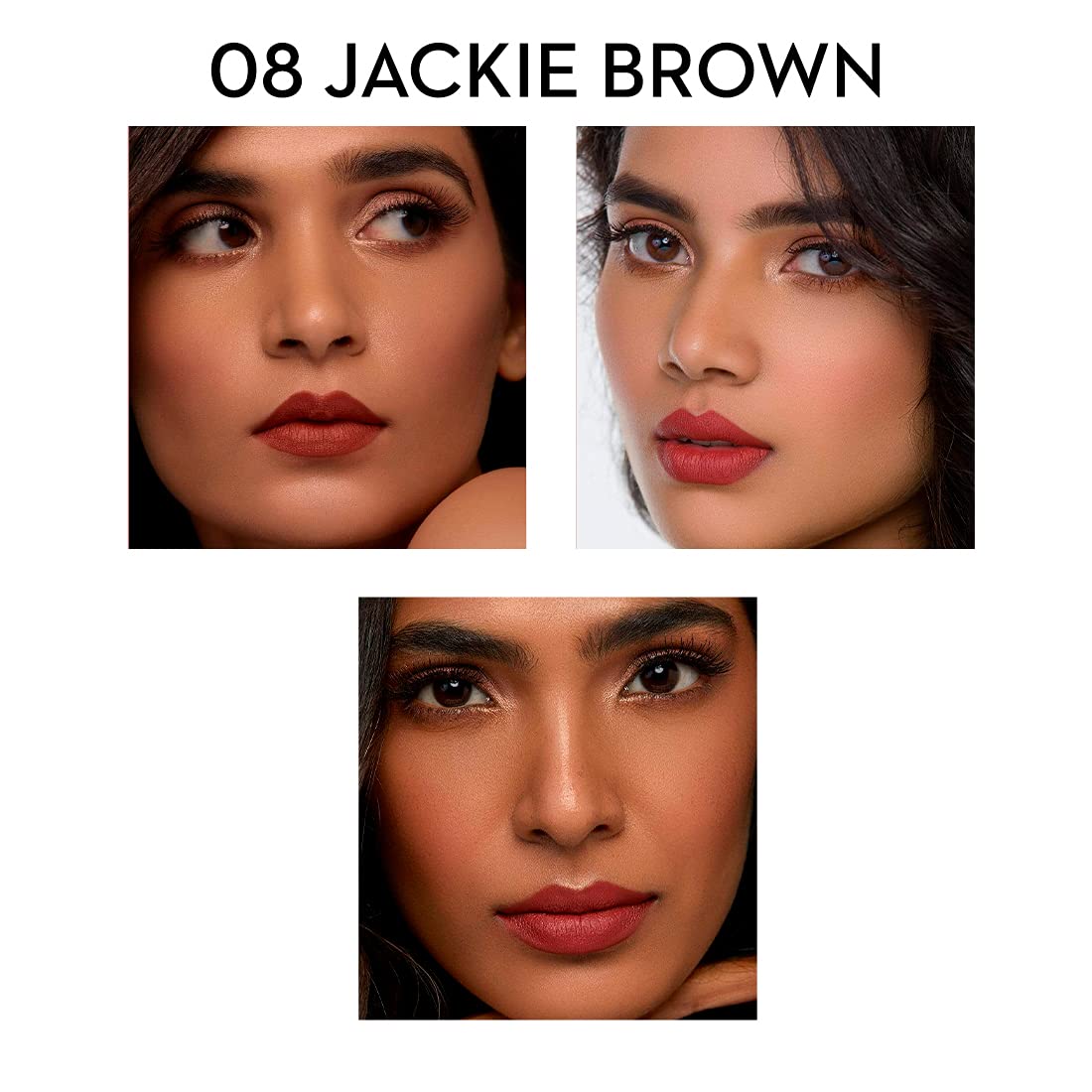 SUGAR Cosmetics Matte as Hell Crayon Lipsticks for Women Lasts Up To 8+ Hours Lip Crayon with Sharpener 2.8gm - 1 count (Pack of 1) 08 Jackie Brown Beauty & Personal Care SUGAR Cosmetics