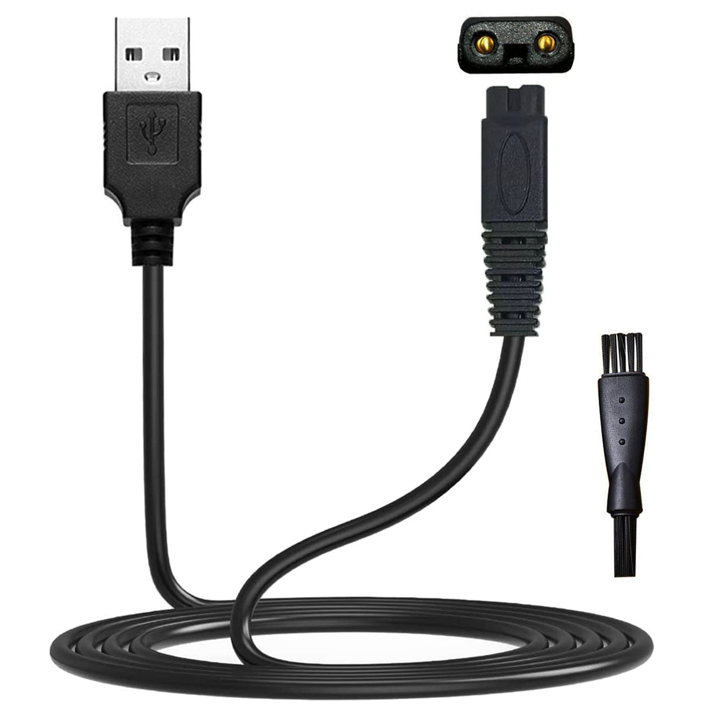 LinMei Shaver Charger Cord for Microtouch Solo Electric Shaver Solo Trimmer USB Charging Cable Solo Razor Charger 31.5 in with Cleaning Brush Beauty and Personal Care LinMei