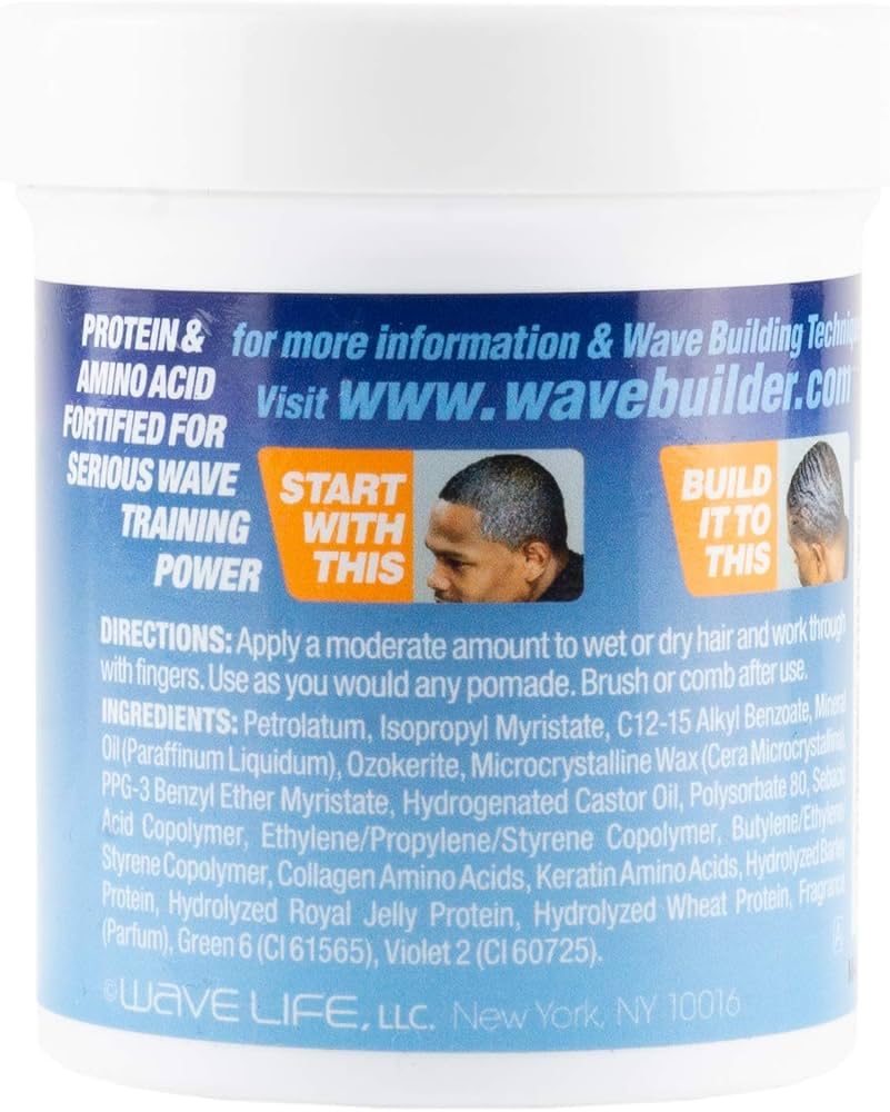 WAVEBUILDER Oil Jel Pomade Medium Hold, 3.5 OZ Beauty & Personal Care WAVEBUILDER