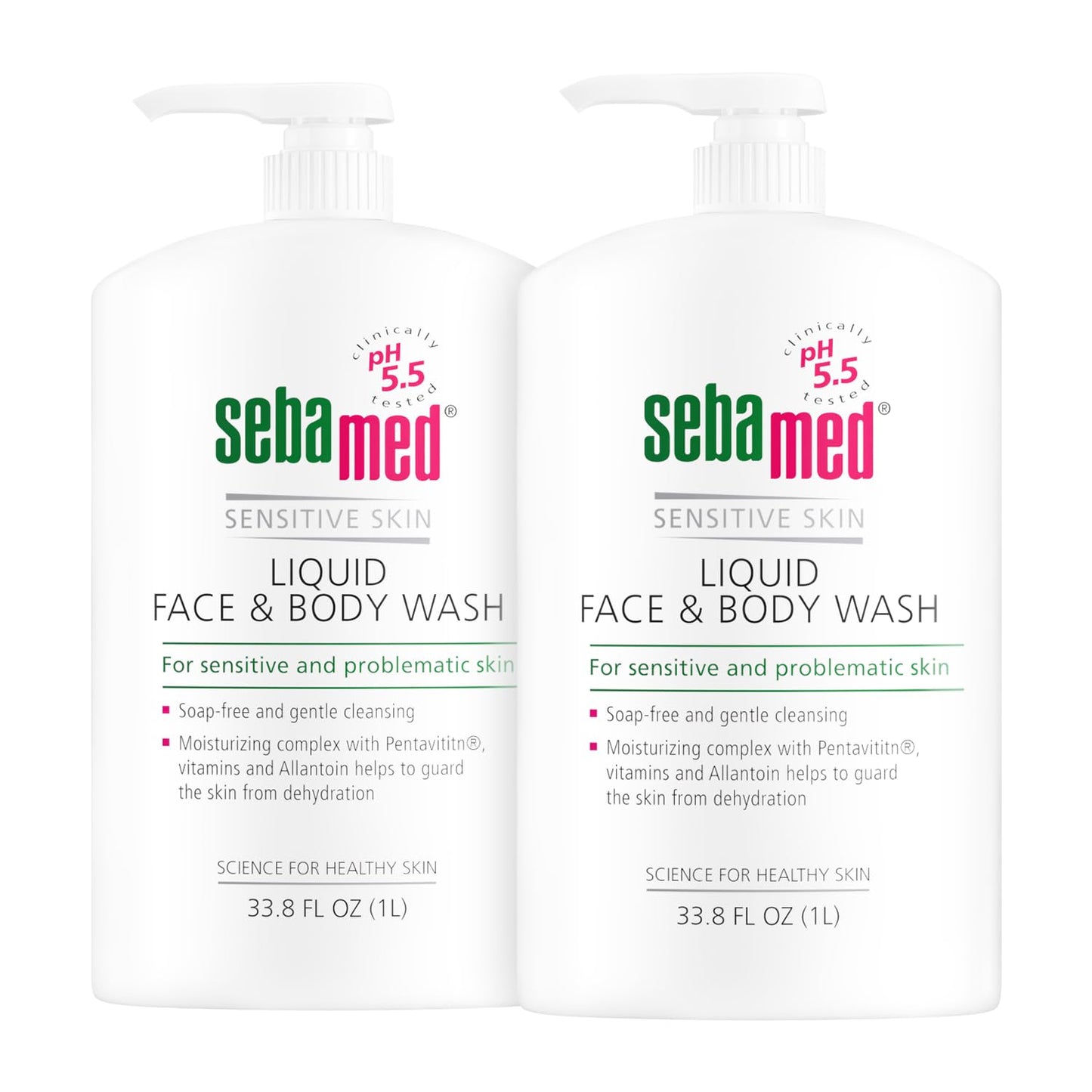 SEBAMED Paraben-Free Face and Body Wash With Pump for Sensitive and Delicate Skin pH 5.5 Ultra Mild Dermatologist Recommended Cleanser 33.8 Fluid Beauty & Personal Care SEBAMED