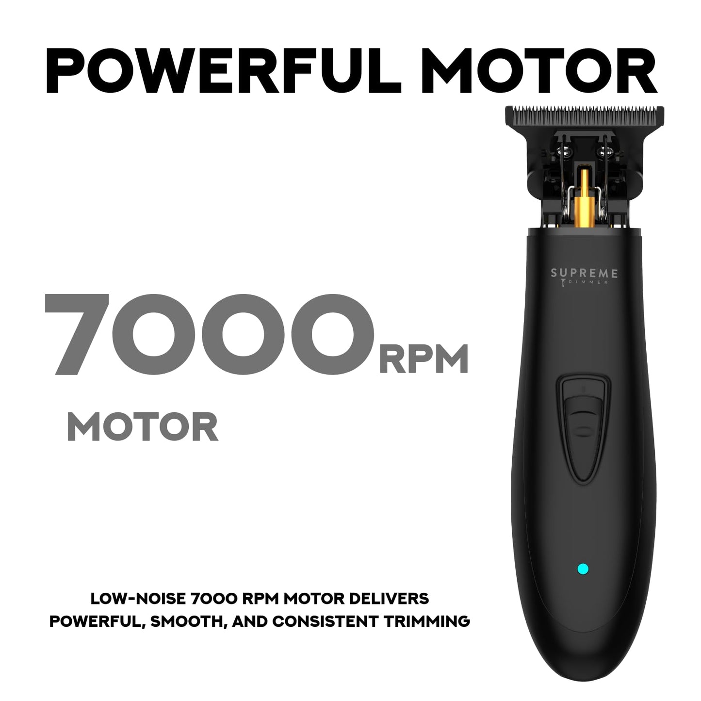 Supreme Trimmer Professional T Shaper - Cordless Hair & Beard Liner for Men - Low Noise, Precision Edger Clippers - Ideal for Sensitive Skin, Kids Beauty and Personal Care Supreme Trimmer