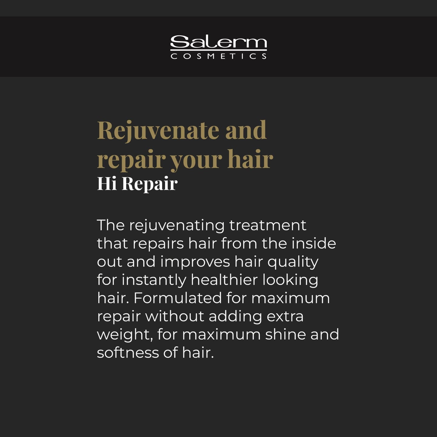 SALERM - Texturizing Hair Serum - Finish Hi Repair - 100 ml - For Damaged Hair - Rejuvenates and Repairs Hair - Softer and Shinier Hair - Immediate Beauty & Personal Care SALERM
