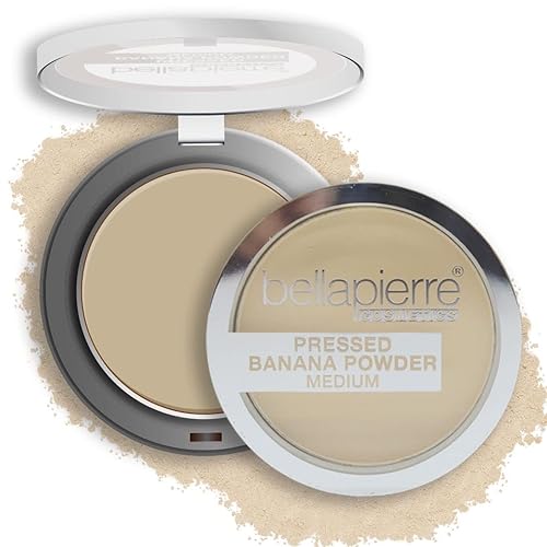 Bellapierre Pressed Banana Setting Powder - Compact Color-Correcting Banana Powder, Matte Translucent Finish, Under-Eye Brightening Baking Powder Beauty & Personal Care bellapierre