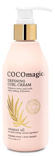 Cocomagic Defining Curl Cream | Extra Frizz Control | Protects Against Split Ends and Breakage | Paraben Free (8 oz) Beauty & Personal Care Cocomagic