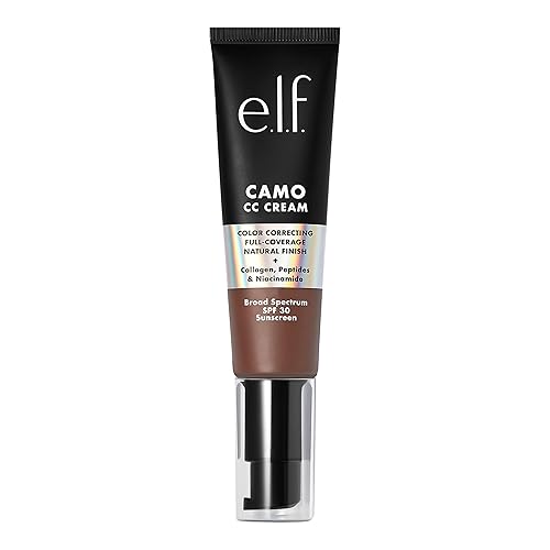 e.l.f. Camo CC Cream, SPF 30 Color-Correcting Medium-To-Full Coverage Face Foundation, Delivers An Airbrushed Finish, Vegan , Rich 620 W Beauty & Personal Care e.l.f.