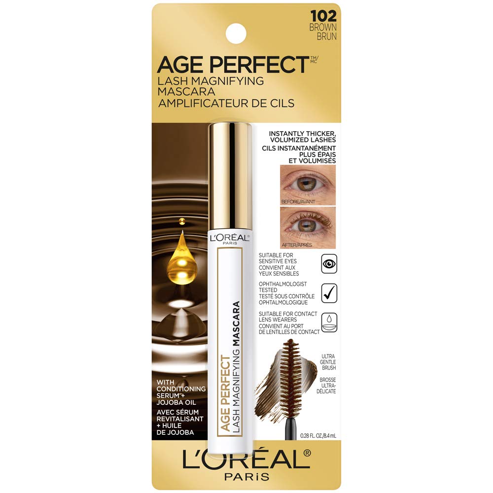 L’Oréal Paris Age Perfect Lash Magnifying Mascara, Black, 0.28 Ounces