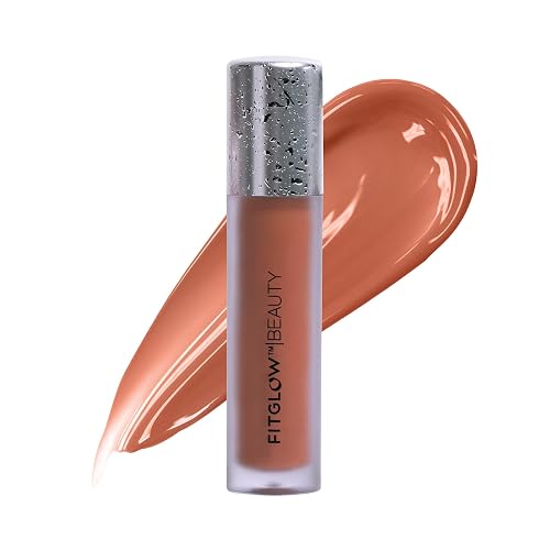 FITGLOW Beauty Lip Colour Serum | Hydrating Lip Gloss | Plumping Anti-Aging Lip Treatment | Natural Shine with Pomegranate Sterols & Collagen | Beauty & Personal Care FITGLOW