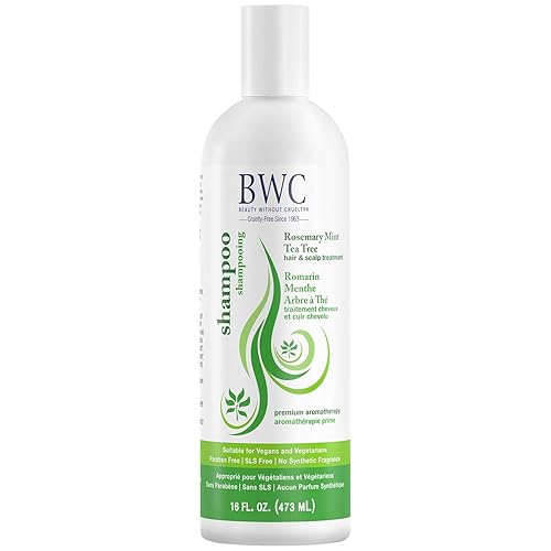 Beauty Without Cruelty Shampoo, Clarifying Rosemary Mint Tea Tree - Aromatherapy Hair & Scalp Treatment, SLS-Free, Vegan-Friendly & Cruelty-Free, 16 Beauty & Personal Care Beauty Without Cruelty