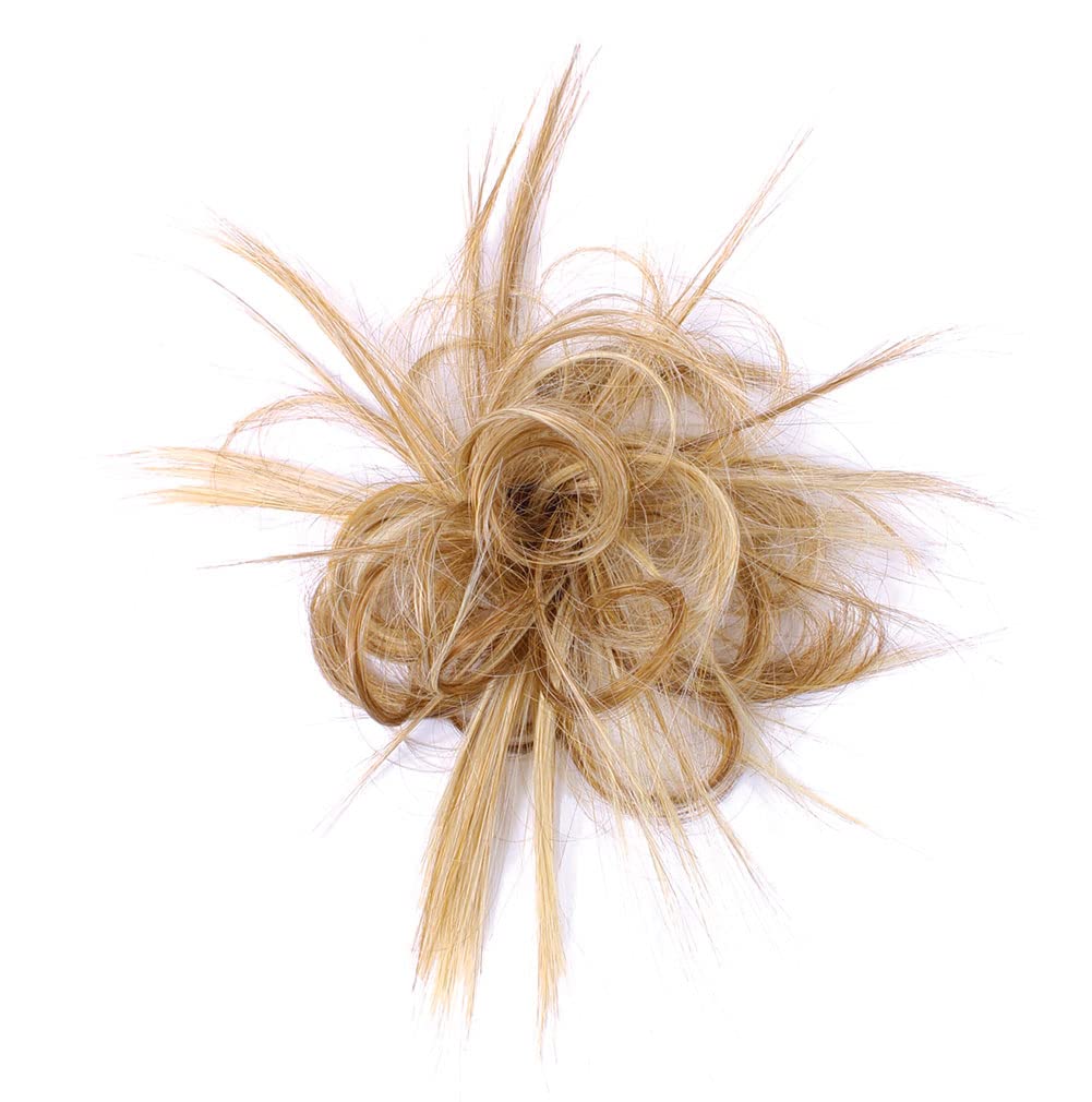 Hairdo Spiky Clip Textured Natural Looking Hairpiece Clip by Hairuwear - (R25-Ginger Blonde)