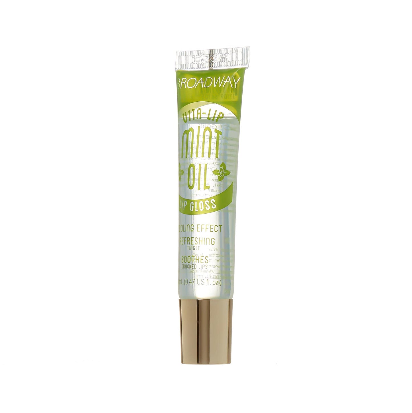 Broadway Vita-Lip Clear Lip Gloss 0.47oz/14ml (BCLG0101- Mint Oil) Beauty & Personal Care Ruby Kisses