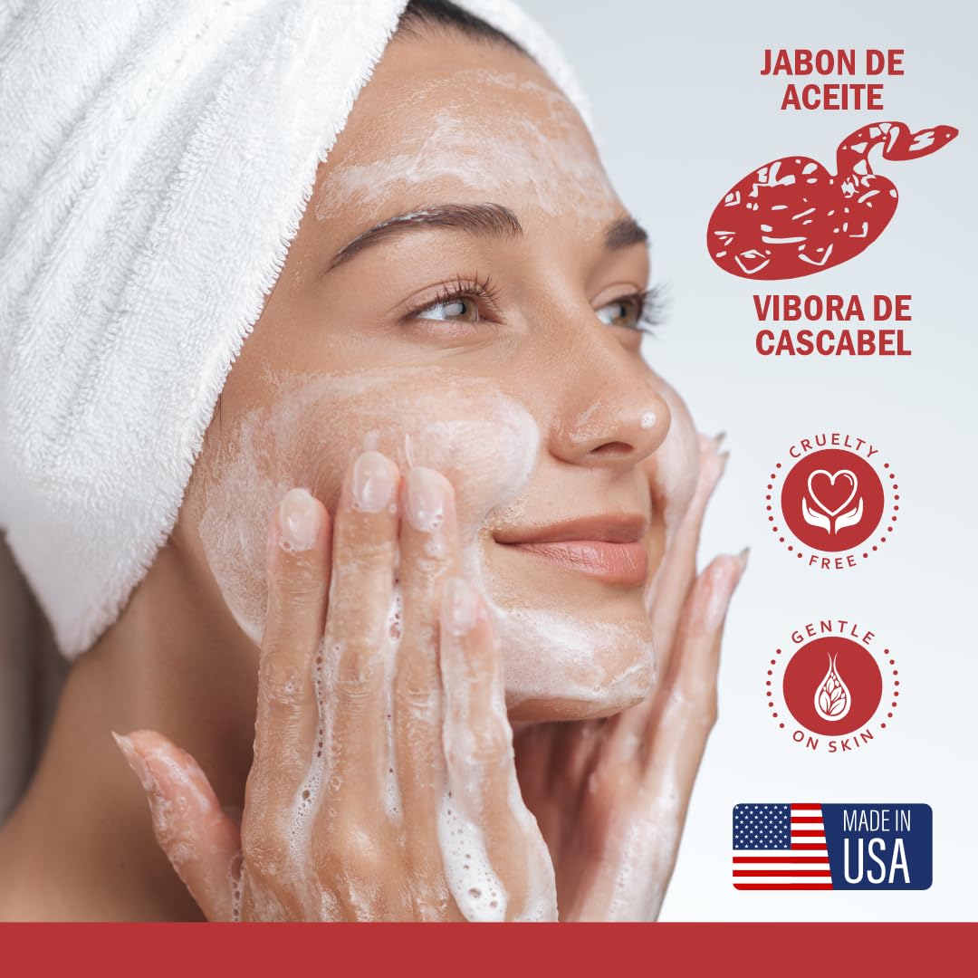 Jabón De Aceite de vibora de cascabel FOAMING WASH (LAVADO ESPUMOSO) 150 ml Gentle on skin NOURISHING FORMULA premium quality ORIGINAL Beauty & Personal Care JABON DE ACEITE VIBORA DE CASCABEL
