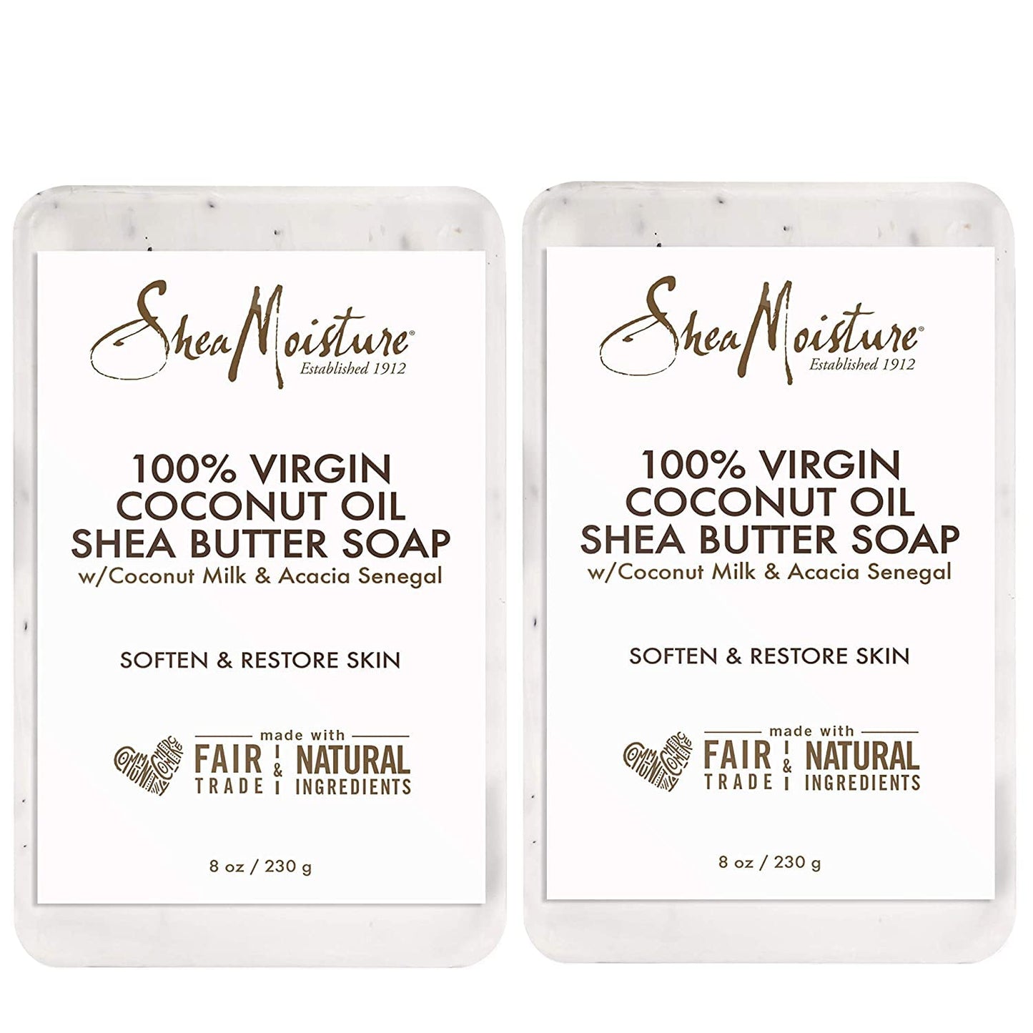 Shea Moisture 100% Virgin Coconut Oil Shea Butter Soap, 8 Ounce (Pack of 2) Beauty & Personal Care Shea Moisture