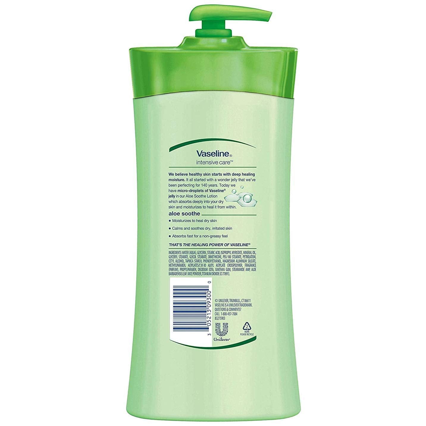 Vaseline Intensive Care Aloe Soothe Lotion 20.3 Oz (pack of 2) Beauty & Personal Care Vaseline