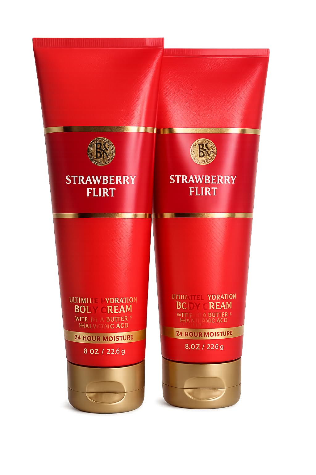 Bath & Body Works Strawberry Flirt Ultimate Hydration Body Cream 2-Pack - Sweet Strawberry Candy Scent Beauty & Personal Care Bath & Body Works