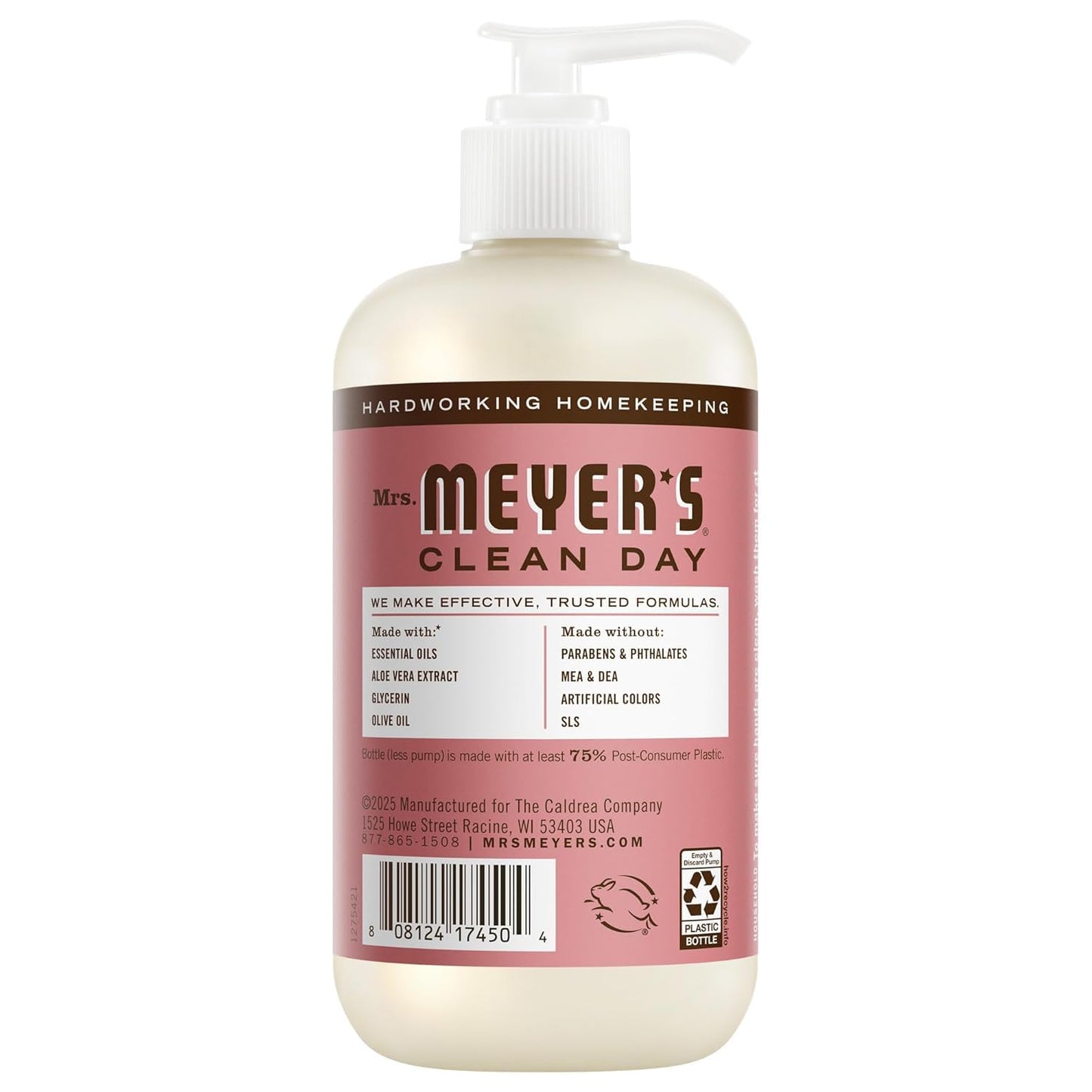 MRS. MEYER'S Liquid Hand Soap 12.5 OZ Scents Variety Pack 6 ( Rosemary, Basil, Geranium, Honeysuckle, Lavender, and Lemon Verbena) Beauty & Personal Care Mrs. MEYER'S