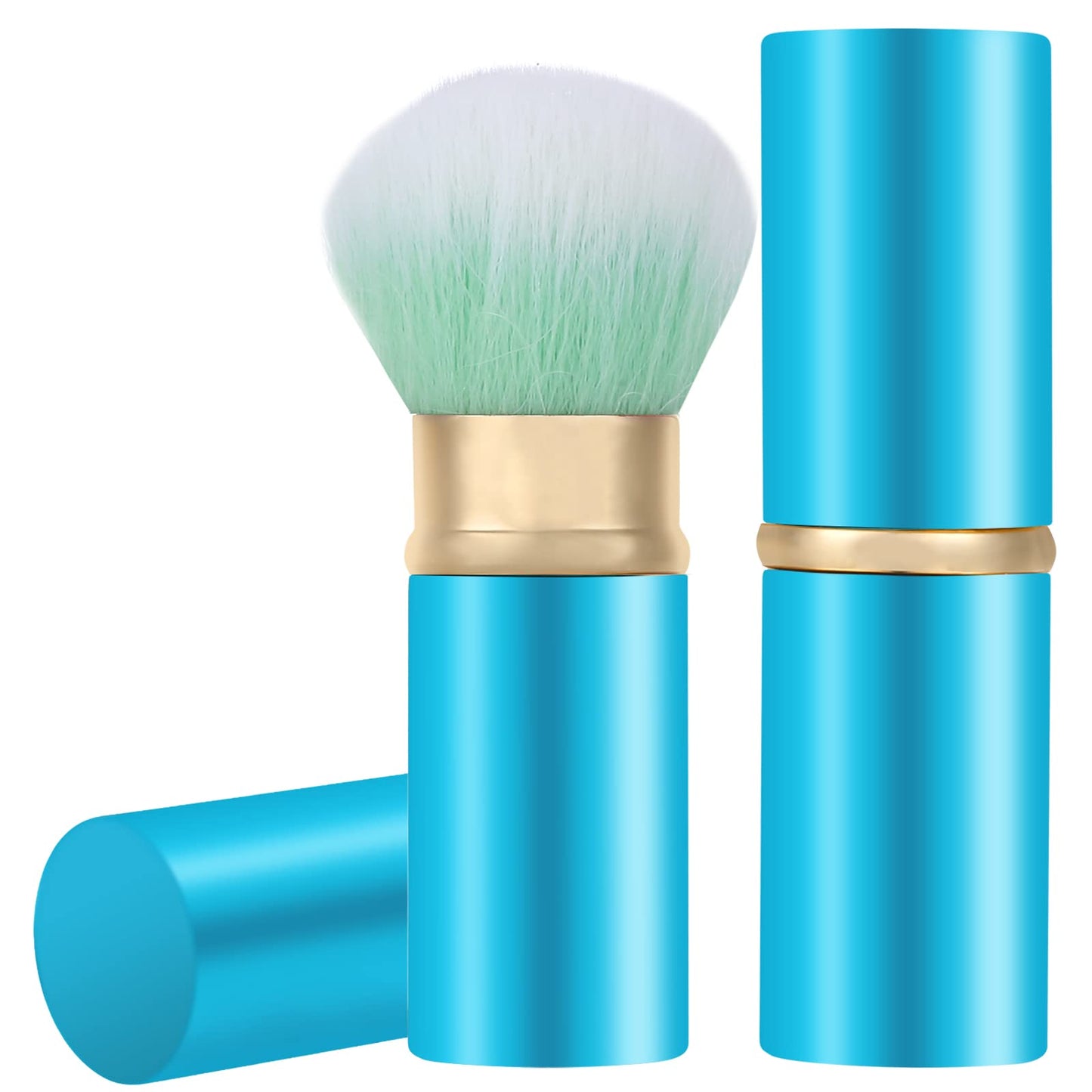 Falliny Retractable Makeup Brush, Travel Kabuki Face Blush Brush, Portable Powder Foundation Sunscreen Brush with Cover for Blush, Bronzer, Buffing Beauty & Personal Care Falliny