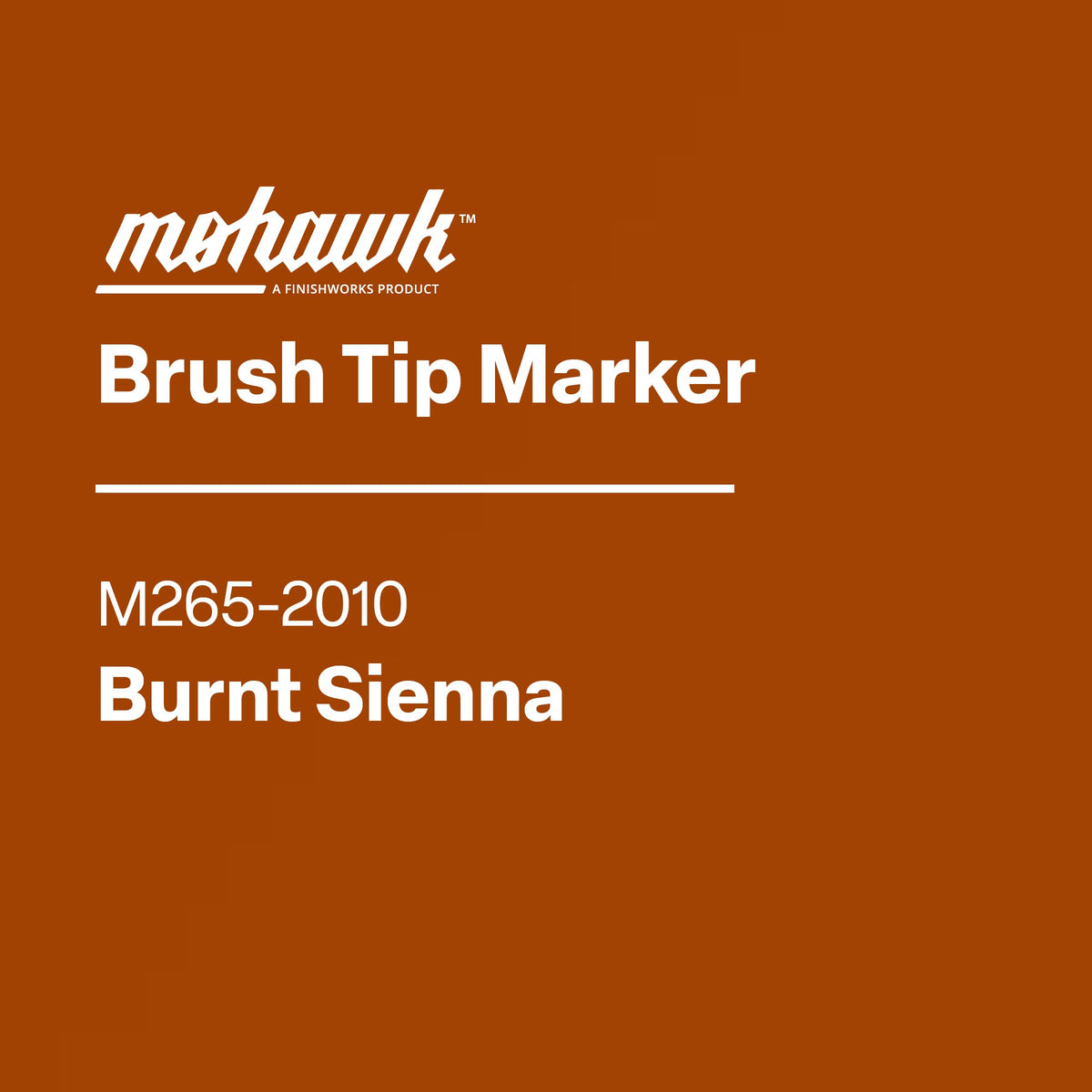 Mohawk Brush Tip Marker, Burnt Sienna, M265-2010, 1 Count