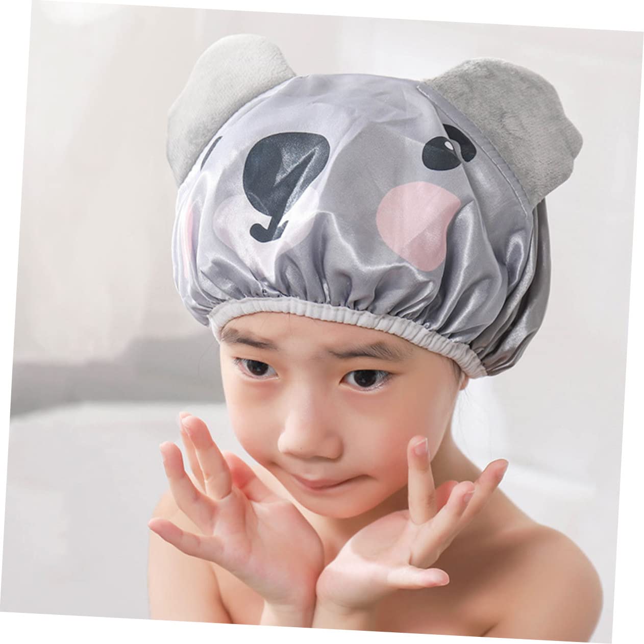 Cute Shower Caps 2pcs Cartoon Shower Cap Hats for Adults Bathing s Animal Hat Cute Ear Covers for Braids Toddler Ear s for Beauty and Personal Care Alasum