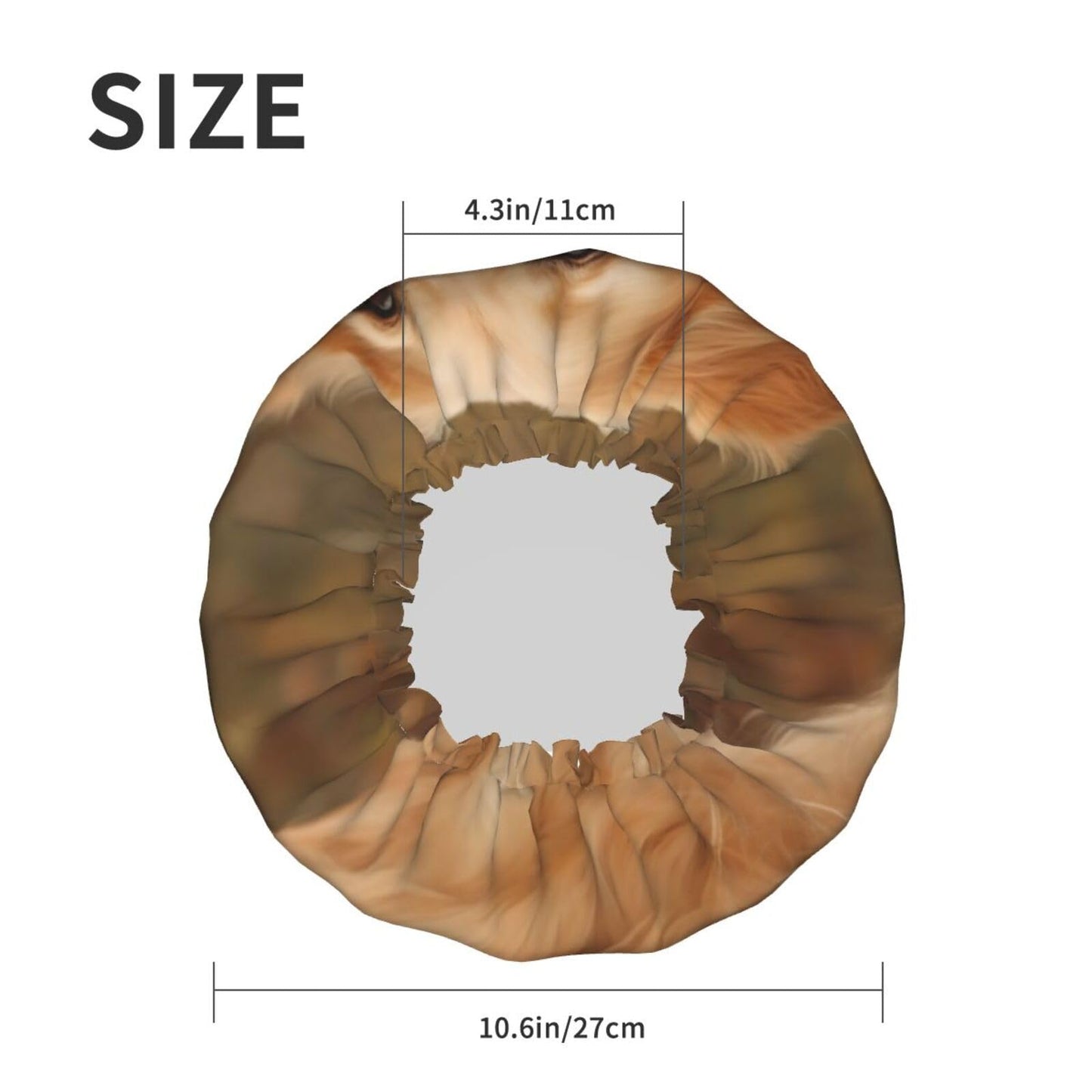 Golden retriever Shower Cap for Women Men Large Reusable Shower Bonnet Double-Layer Waterproof Bath Caps Elastic Band Hair Hat for All Hairstyles Beauty and Personal Care BWLHJKE
