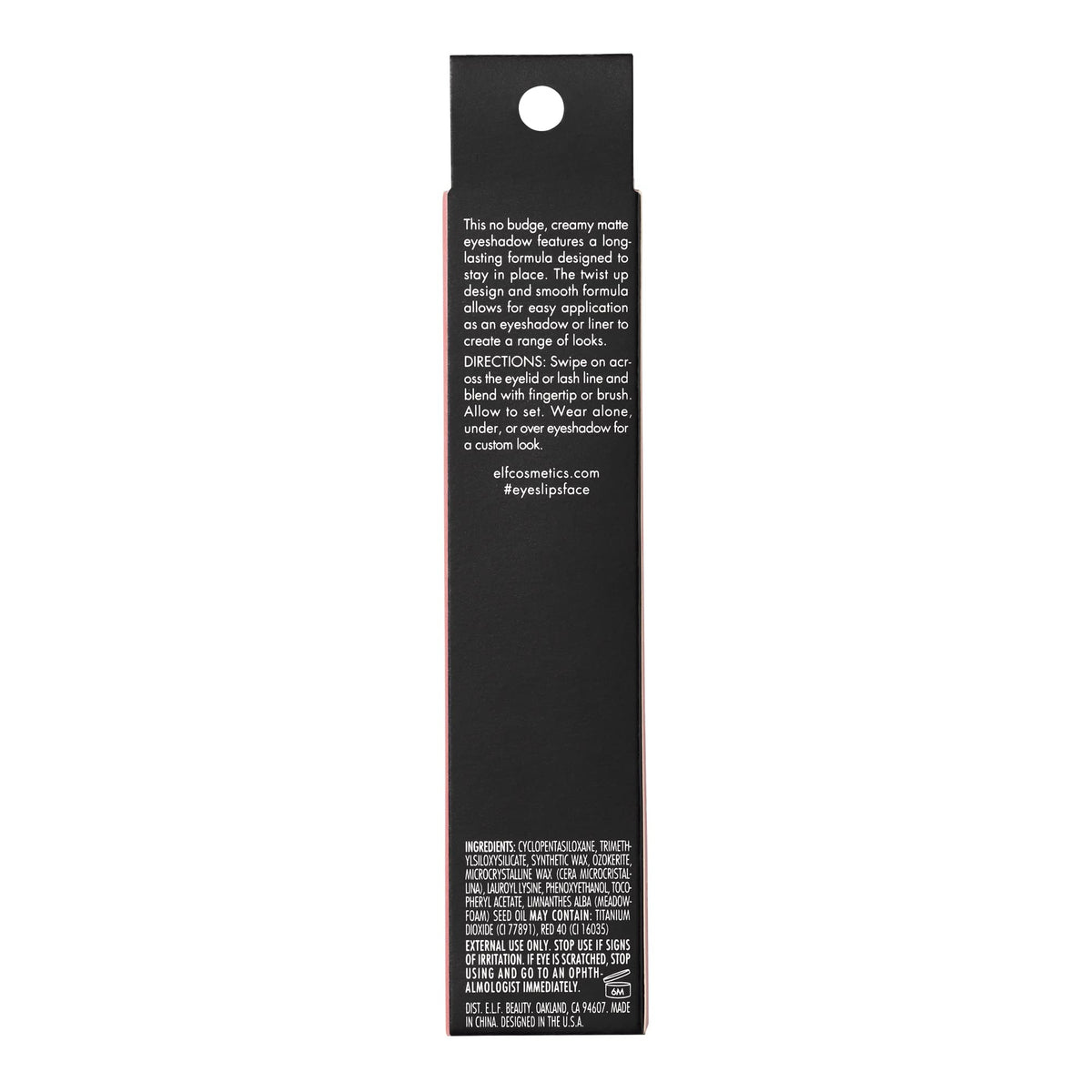 e.l.f. No Budge Matte Shadow Stick, One-Swipe Cream Eyeshadow Stick, Long-Wear & Crease Resistant, Matte Finish, Vegan , Bombshell Beauty & Personal Care e.l.f.
