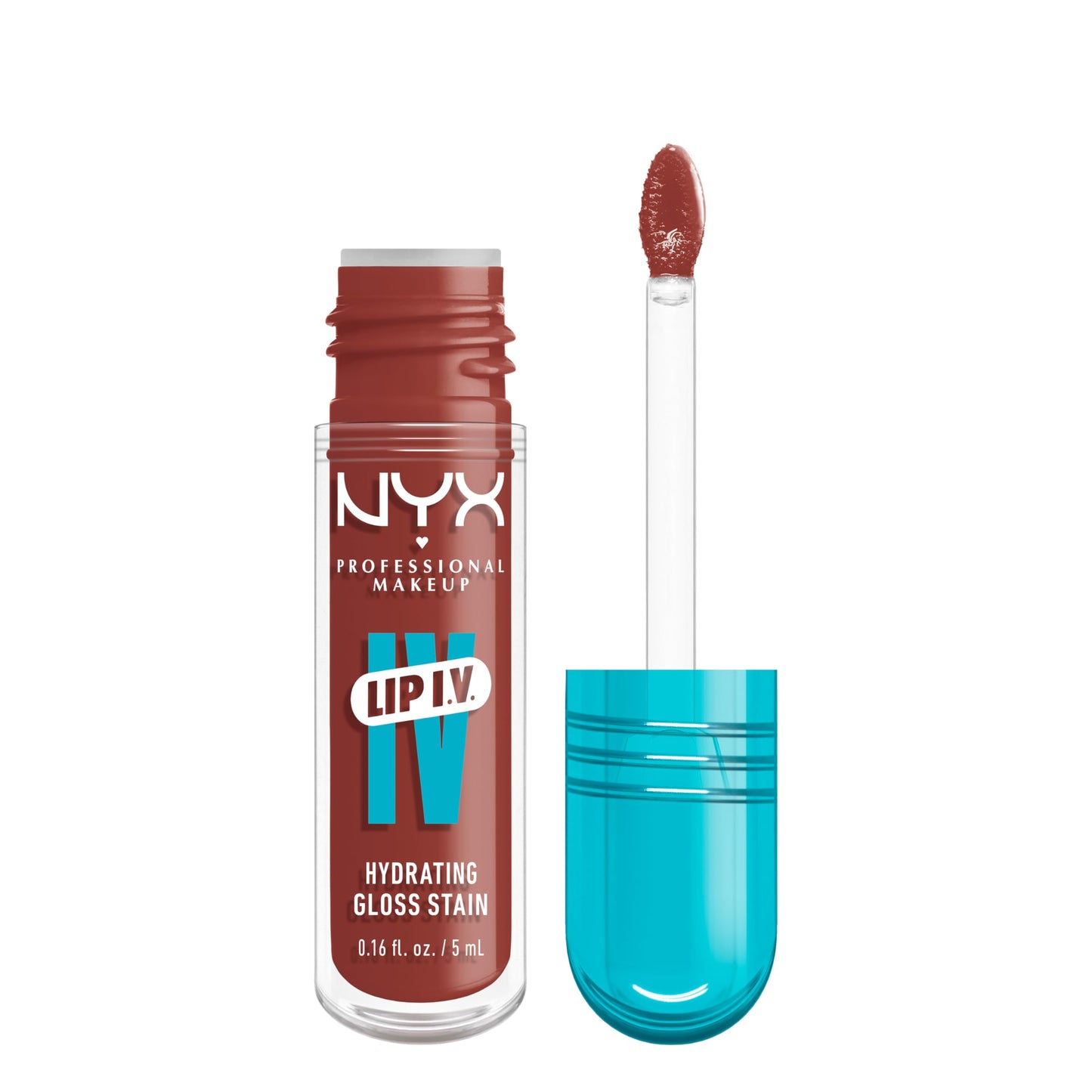 NYX PROFESSIONAL MAKEUP Lip IV Hydrating Glossy Lip Stain, Long-Lasting, Tinted, Vegan Formula with 12 HR Hydration - Drippin' Nude (Nude) Beauty & Personal Care NYX PROFESSIONAL MAKEUP