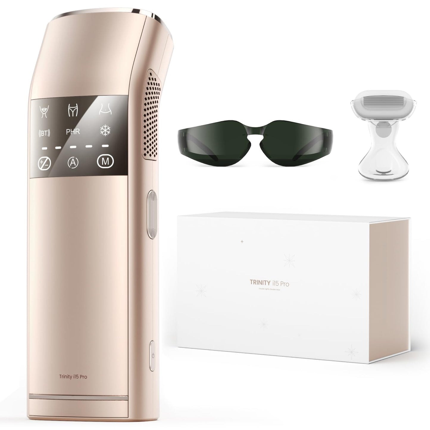 IPL Laser Hair Removal with 35°F Ice-Cooling, 27J Quad-Pulse Hair Removal Device for Ingrown & Coarse Hair, Dual Lights 100W, Painless Hair Removal Beauty and Personal Care ECOFUN