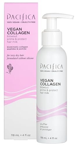 Pacifica Heat Protection Spray for Hair - Vegan Collagen Blowout Prime & Thermal Protection Hair Milk - Blow Dry Spray - for Curly, Wavy & Straight Beauty & Personal Care Pacifica