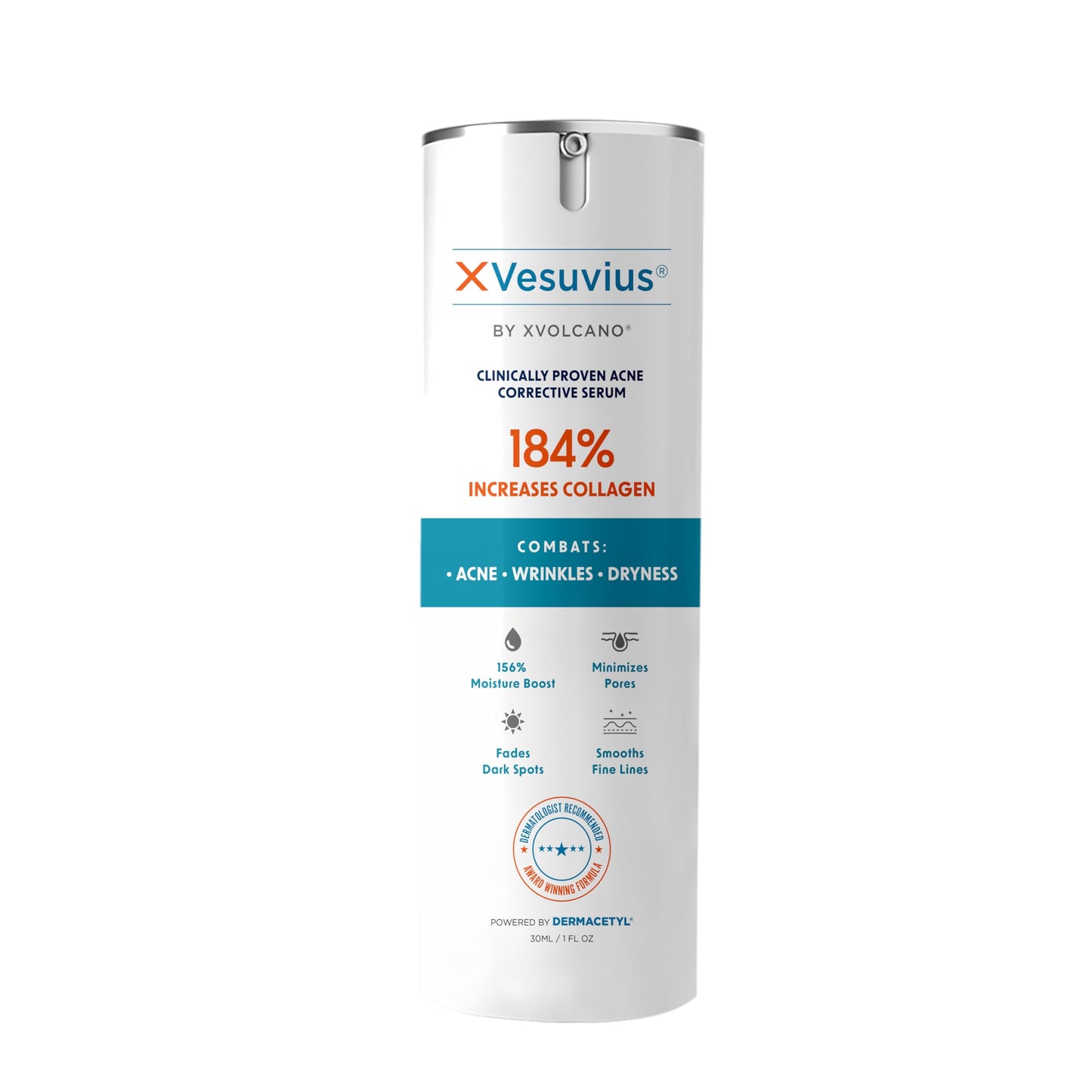 XVesuvius Acne Treatment Serum - Clinical Strength Formula with 2% Salicylic Acid & Retinol - Clears Breakouts, Fades Scars, Anti-Aging - 30ml (1 Beauty & Personal Care xvolcano