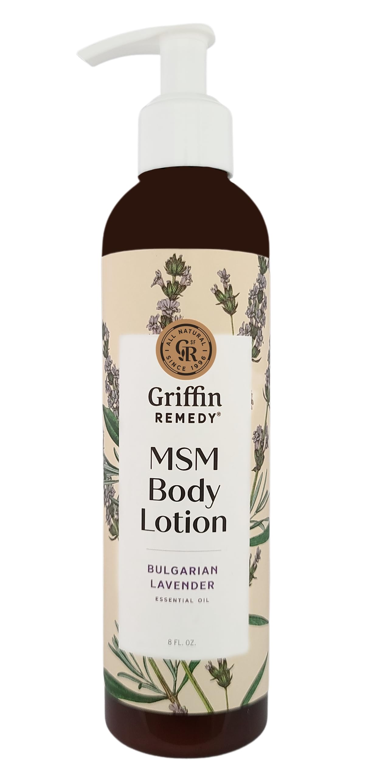 Griffin Remedy Bulgarian Lavender Body Lotion with MSM -8oz Beauty & Personal Care Griffin Remedy