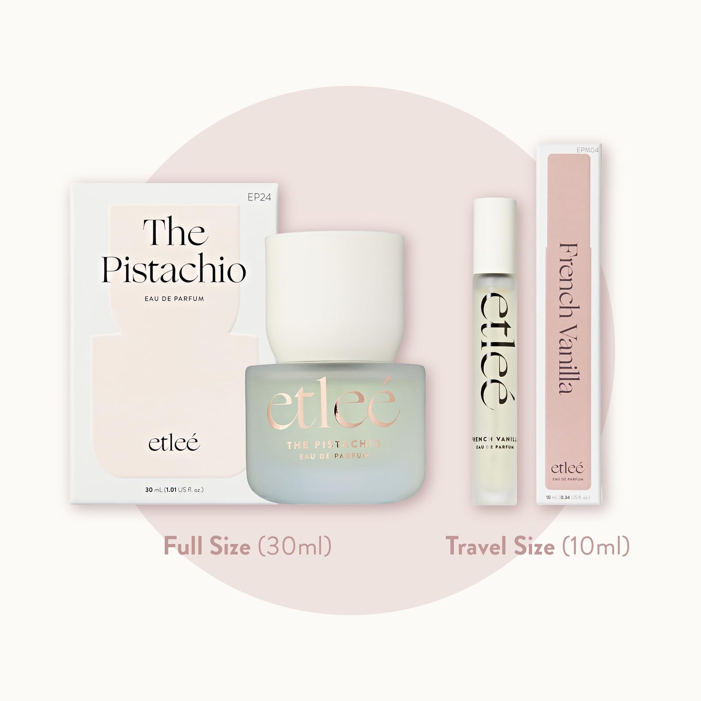 ETLEÉ The Pistachio Eau de Parfum 1.01oz, Gourmand Floral Long Lasting Perfume With Vanilla, Amber, Musk, Sandalwood & Coconut, Layerable Luxury Beauty & Personal Care ETLEÉ