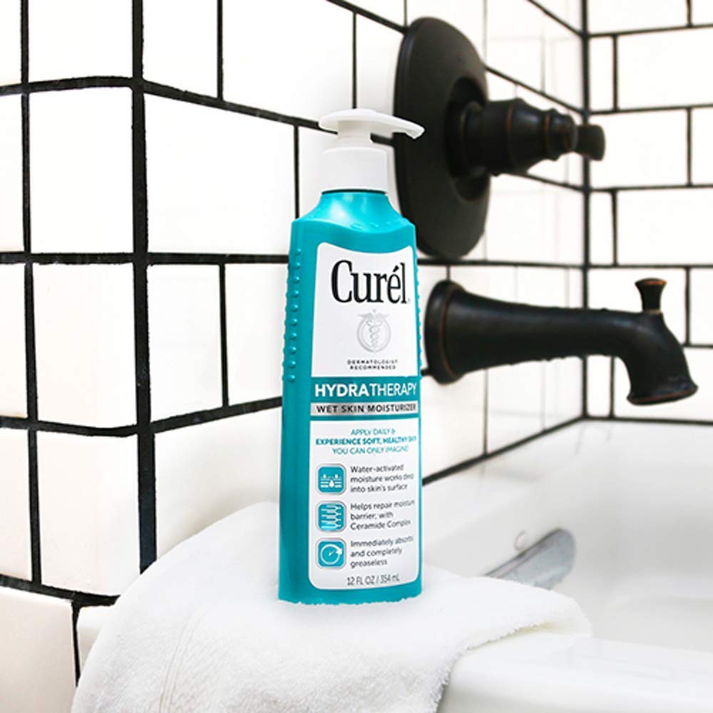 Cur?©l Hydra Therapy, Instant Moisturizer, 12 Ounce Wet Skin Lotion for Dry or Extra-dry Skin, with Advanced Ceramide Complex, Experience Optimal Beauty & Personal Care Curel