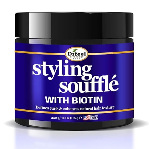 Difeel Curl Defining Styling Soufflé with Biotin 12 oz. - Nourishing Curl Defining Souffle for Wavy Hair, Curly Hair & Coils Beauty & Personal Care Difeel