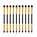 Phantomsky 10Pcs Disposable Cosmetic Makeup Applicator Eyeshadow Dual Sided Brush Double-end Brushes Set(Latex Sponge + Horsehair) Beauty & Personal Care PhantomSky
