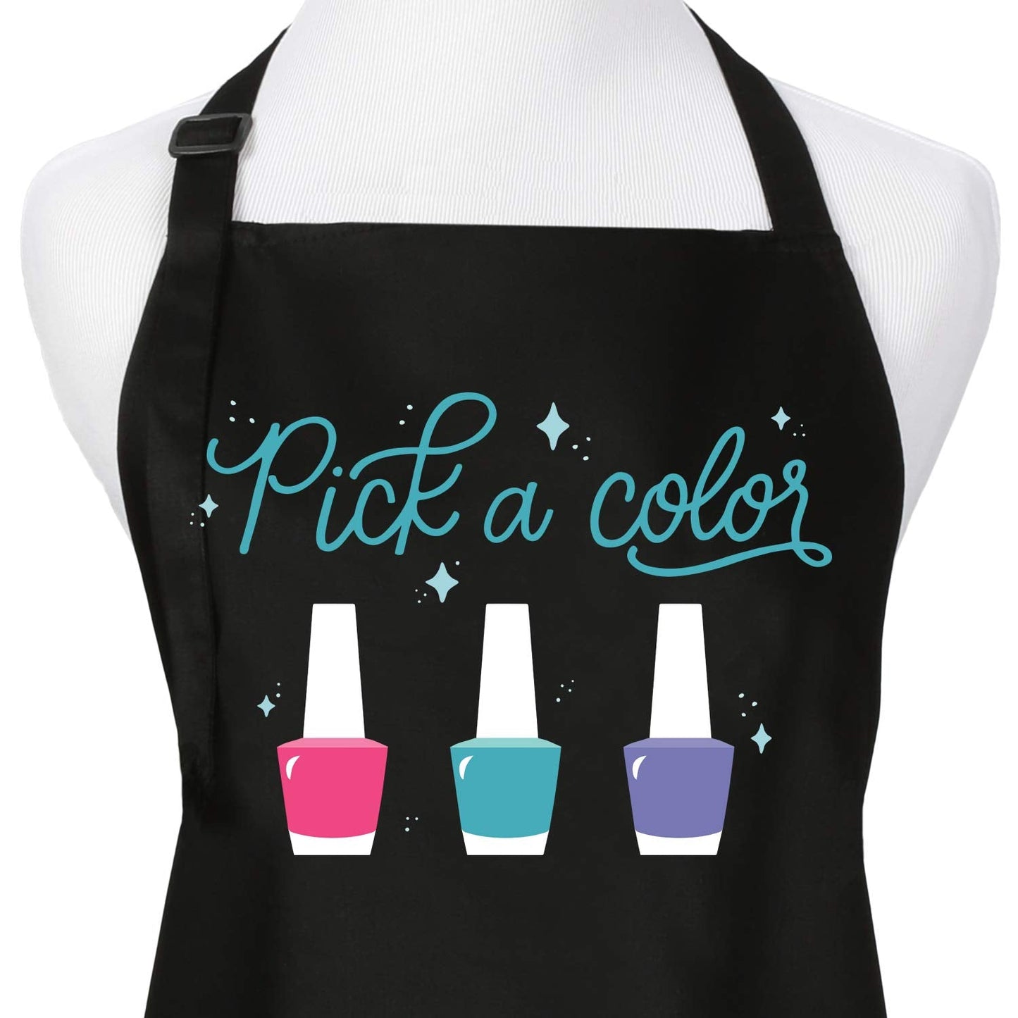 Pick A Color Nail Tech Apron - Nail Technician Apron for Women - Manicurists, Nail Art Supplies for Nail Salons, 3 Pocket Cosmetology Smock Beauty & Personal Care Plum Hill