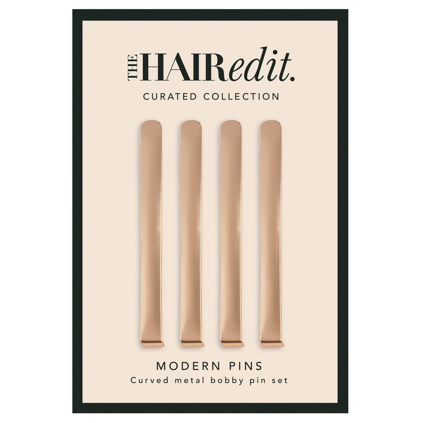 The Hair Edit Modern Bobby Pins - Gold Metal Fashion Hair Clips, 4 pack Beauty & Personal Care The Hair Edit