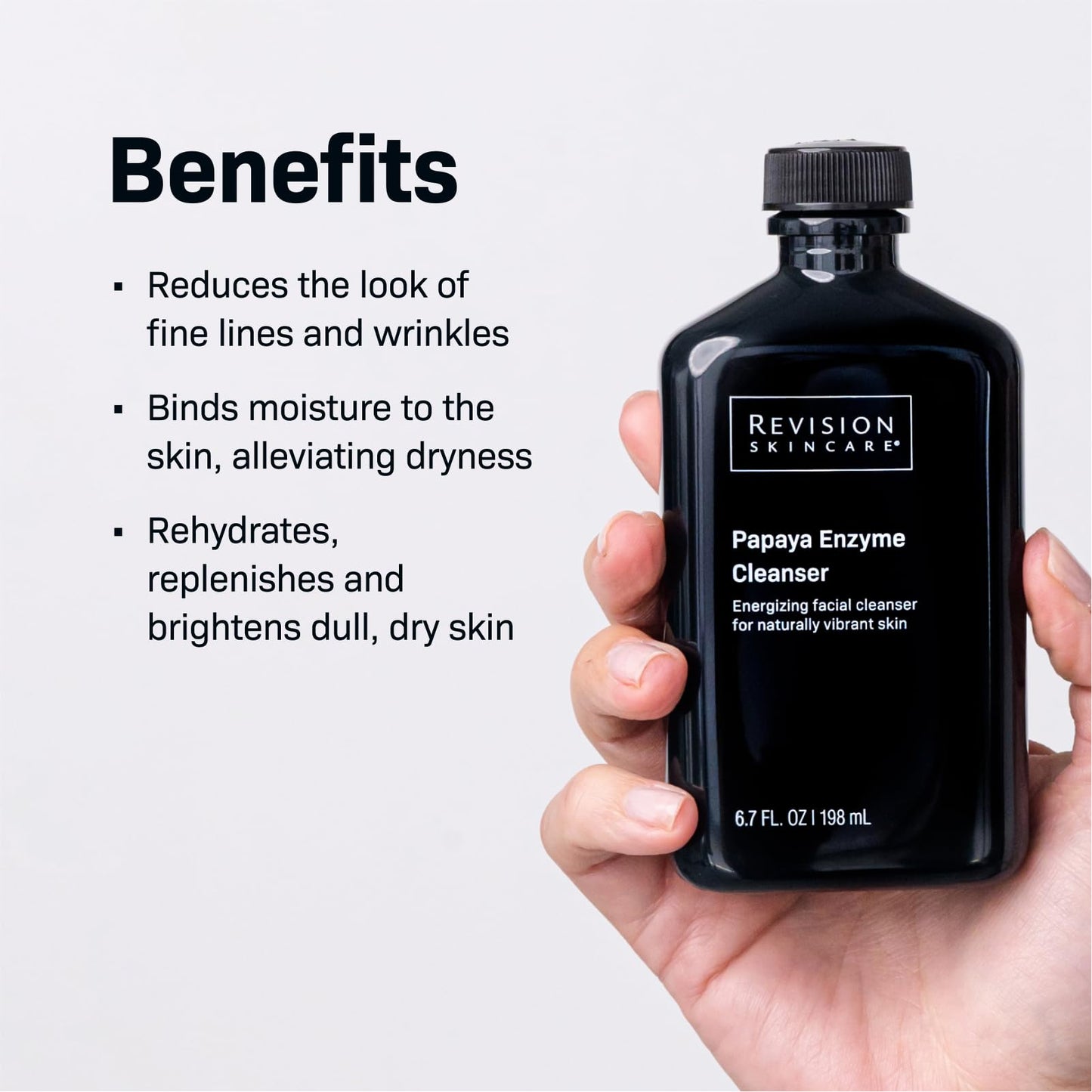 Revision Skincare Papaya Enzyme Cleanser, Energizing Facial Cleanser with Salicylic Acid, Soothing and Exfoliating, 6.7 fl oz Beauty & Personal Care Revision Skincare