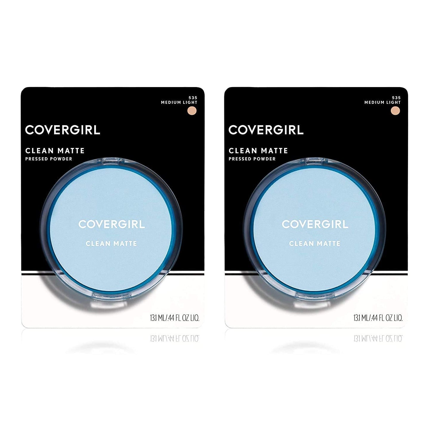 Covergirl Clean Matte Pressed Powder, Medium Light, 0.35 Oz, Pack of 2 (Packaging May Vary) Beauty and Personal Care COVERGIRL