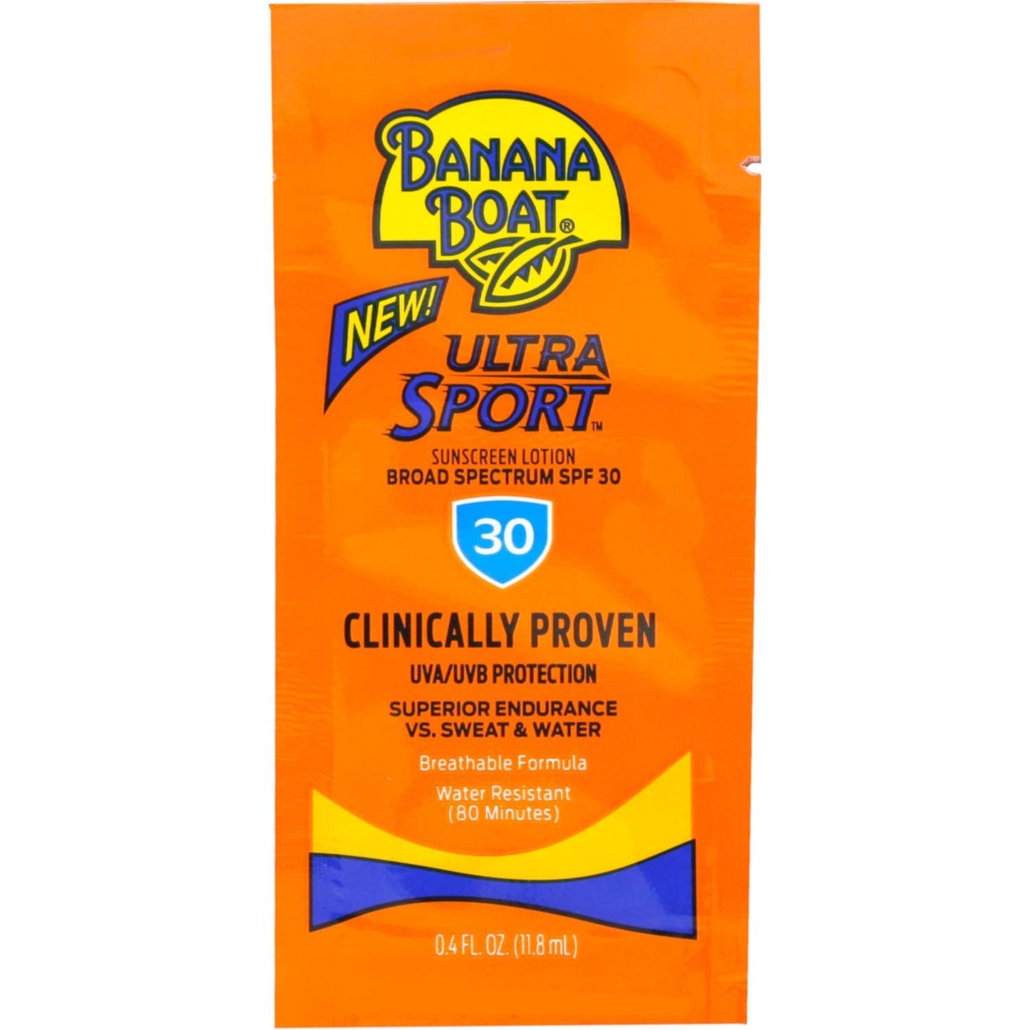 Banana Boat Sport Sunscreen, SPF 30 Protection lotion, Travel Packets, 0.4 Fl Oz (Pack of 24) Beauty & Personal Care Banana Boat
