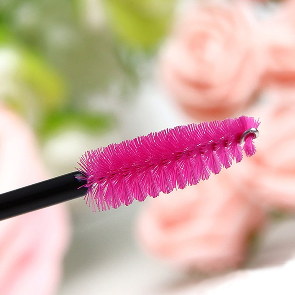 G2PLUS 100PCS Disposable Eyelash Brushes, Rose Mascara Wands Applicator Makeup Kits, Eyelash Spoolies Brushes for Eyelash Extensions and Eyebrows Beauty & Personal Care G2PLUS