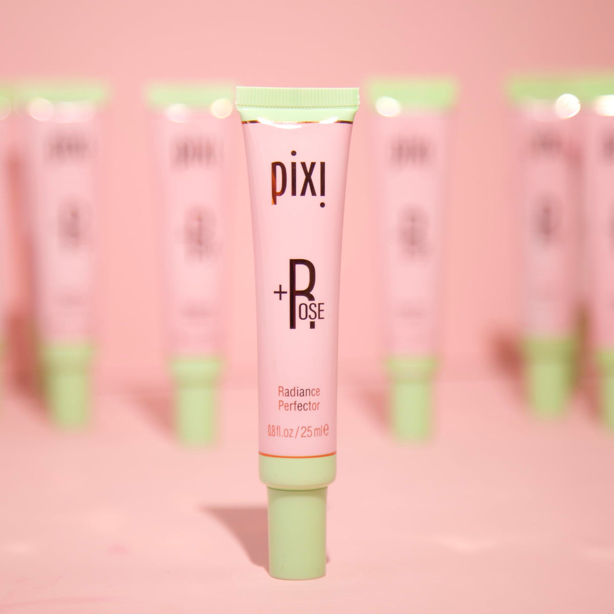 Pixi Beauty +Rose Radiance Perfector | Multitasking Brightening & Blurring Primer with Rose Water, Ceramide NP & Hyaluronic Acid | Luminous Skin
