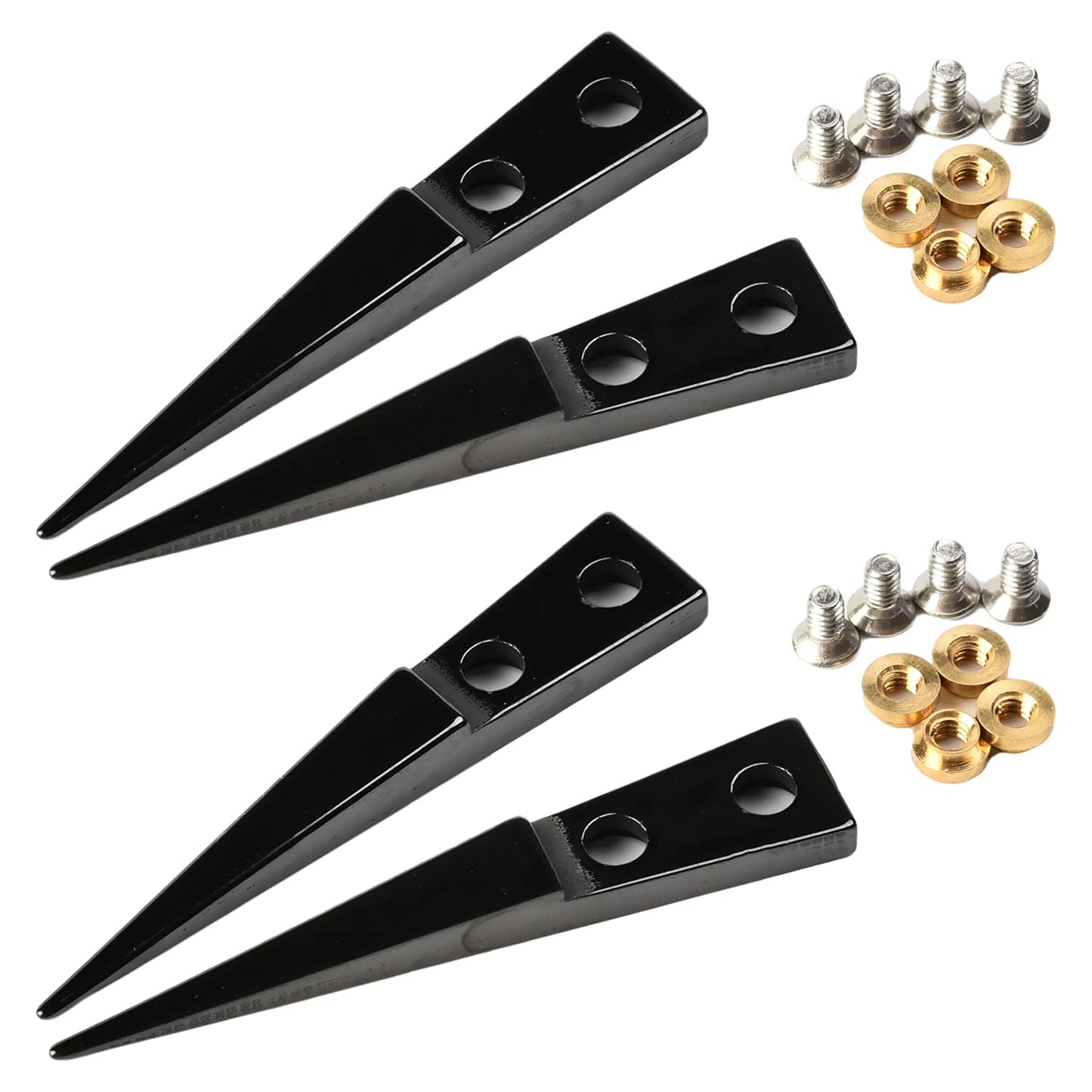 Utoolmart Straight Pointed Ceramic Tips Replaceable Heat Resistance Non-Conductive Heads for Ceramic Tweezers Black 4 Pairs Beauty and Personal Care Utoolmart