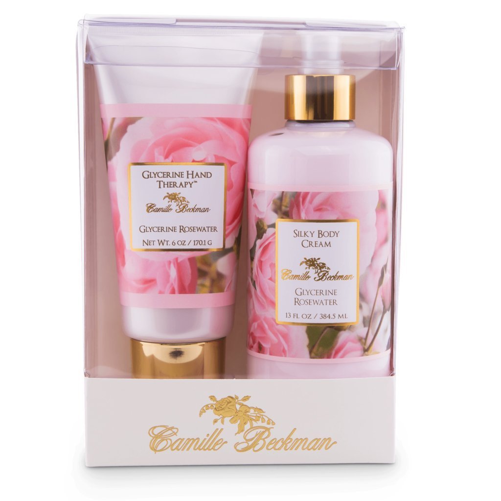 Camille Beckman Hand and Body Duet Set, Silky Body and Glycerine Hand Cream, Glycerine Rosewater Beauty & Personal Care Camille Beckman