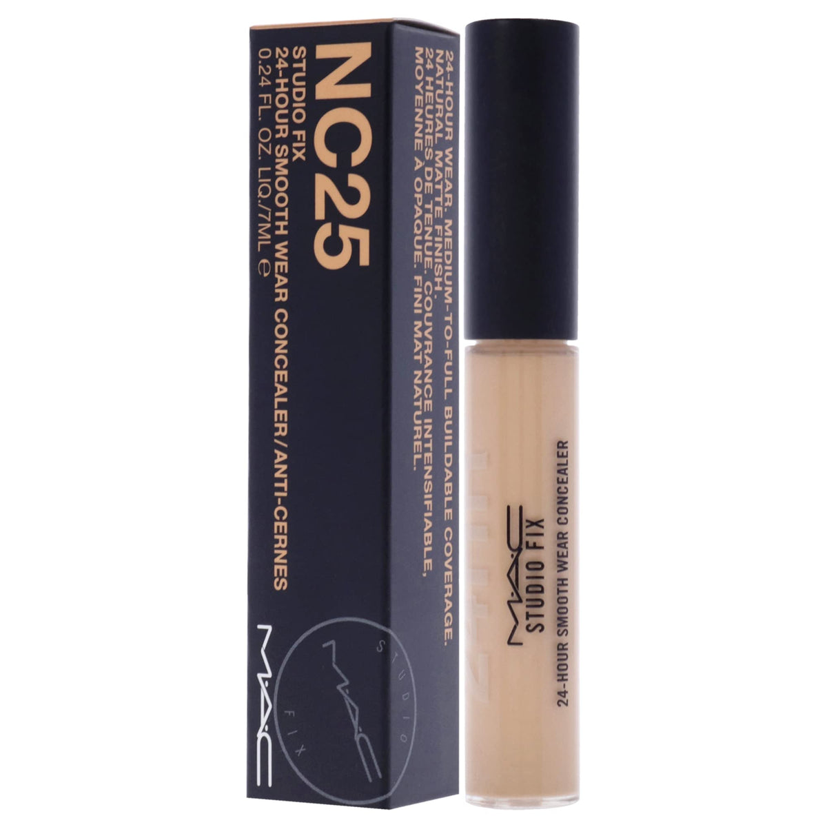 Studio Fix 24 Hour Smooth Wear Concealer - NC25 by MAC for Women - 0.24 oz Concealer Beauty & Personal Care MAC