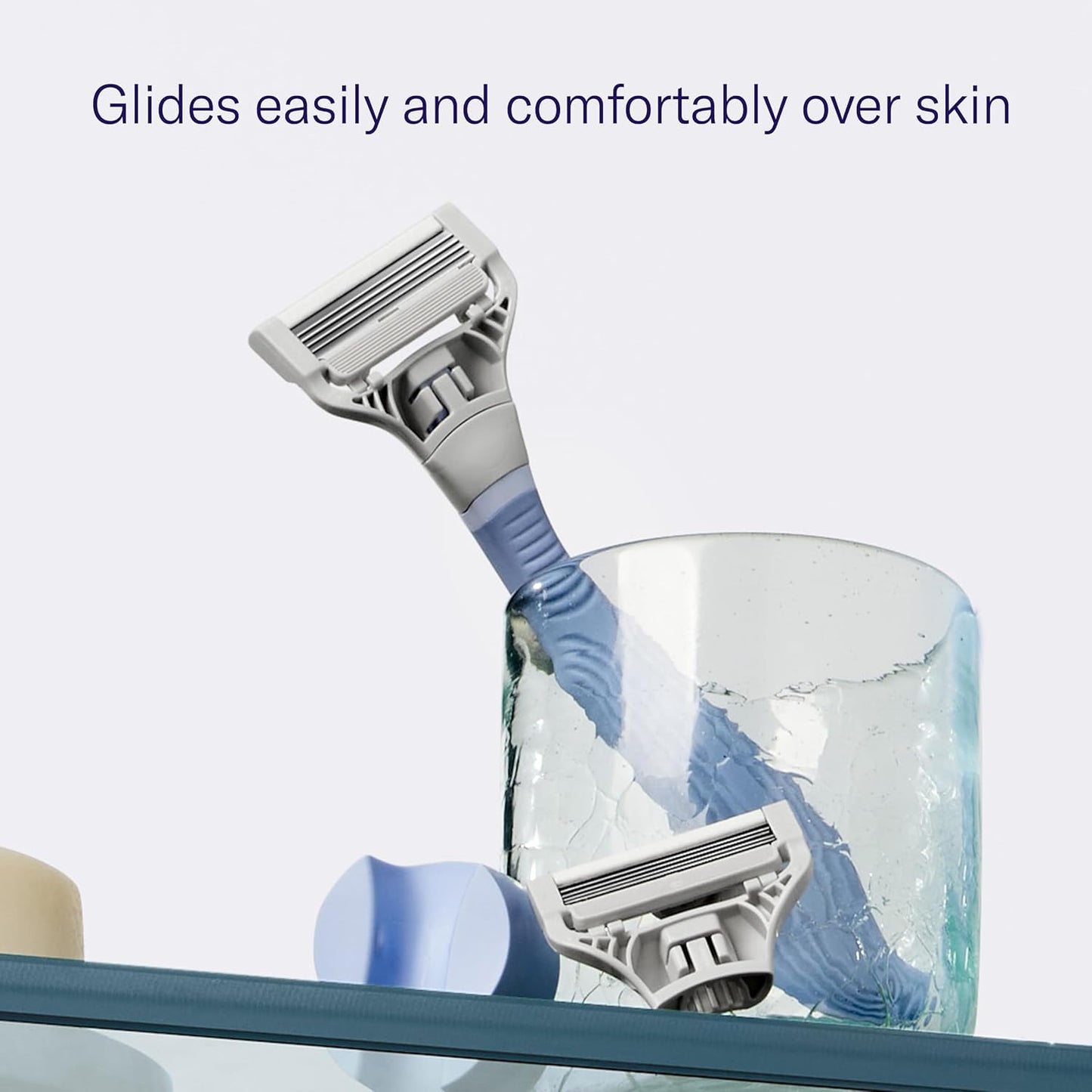 Flamingo Pubic Hair Razor for Women, Shaving Kit, 1 Pubic Razor Handle, 4 Five-Blade Refills, 1 Shower Holder, Starter Set, Full Kit Beauty and Personal Care Flamingo