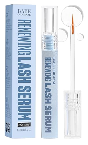 BABE ORIGINAL Renewing Lash Serum - Prostaglandin-Free, Peptide-Infused Gentle Lash Serum for Fuller, Longer-Looking Lashes, Lash Enhancing Treatment Beauty & Personal Care BABE ORIGINAL
