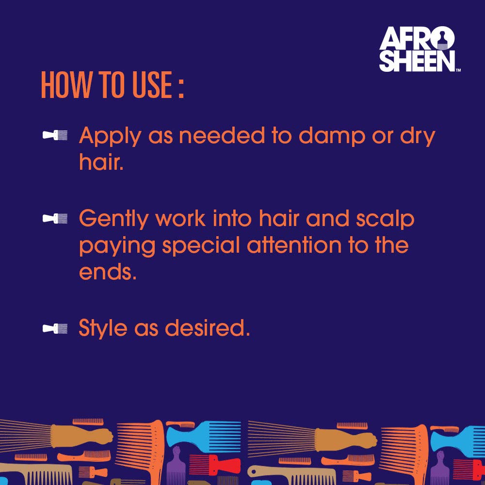 Afro Sheen Velvet Flow 4-in-1 Leave-in Spray. Protects hair against heat, detangles, and moisturizes. 8oz. Beauty & Personal Care Afro Sheen