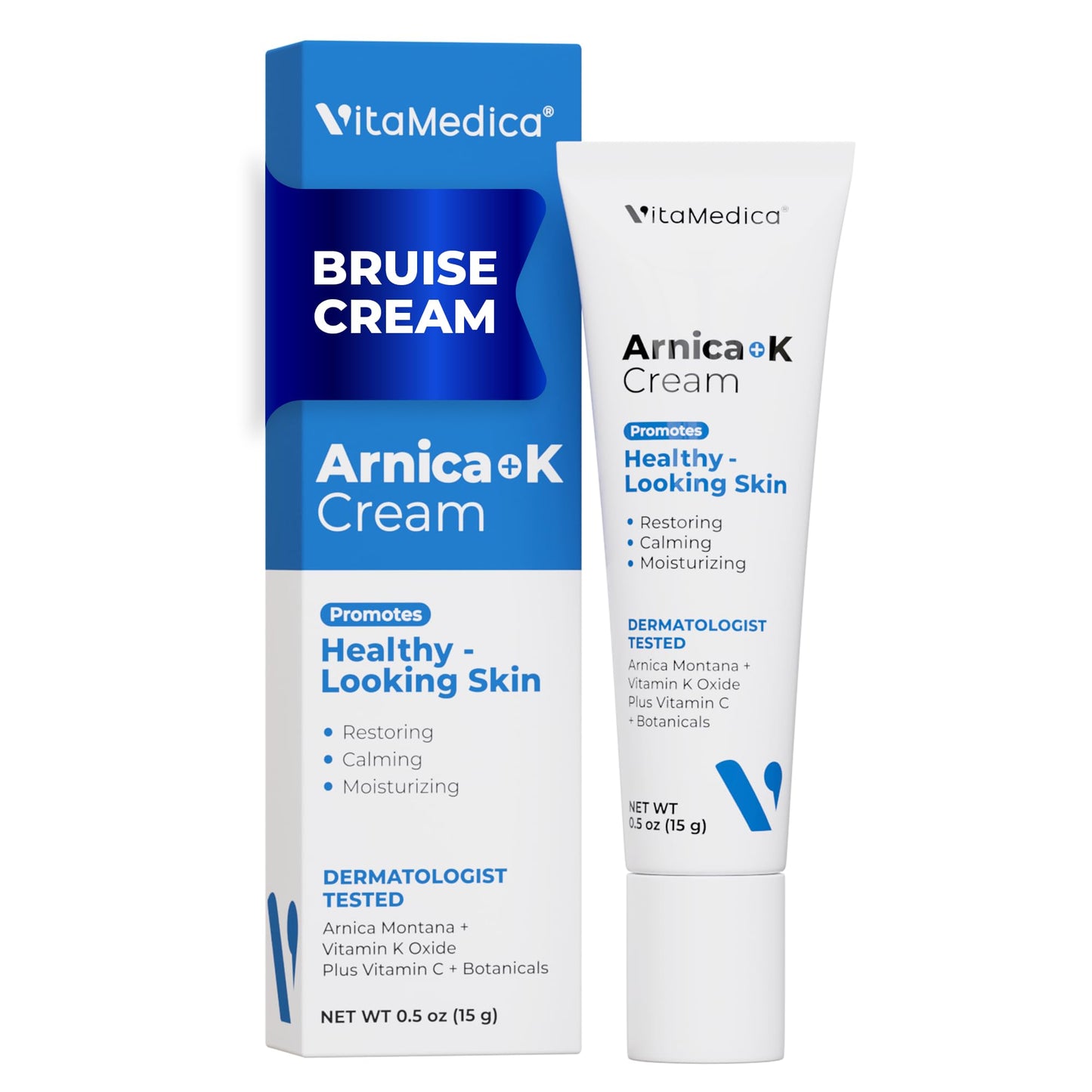 VitaMedica Arnica + Vitamin K Oxide Cream for Thin & Delicate Skin - 3% Arnica Montana, Face & Under-Eye, Fragrance-Free, 0.5 oz Beauty and Personal Care VitaMedica Default Title