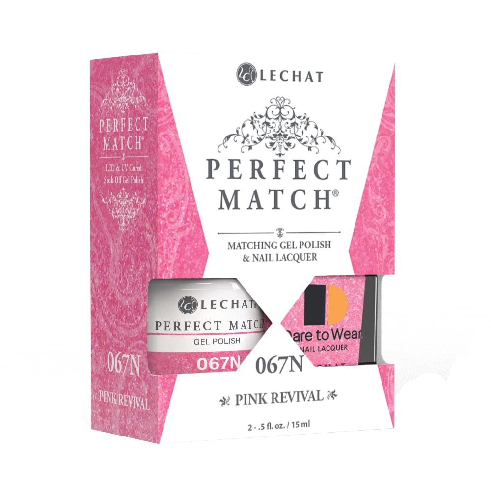 LeChat - Perfect Match - Matching Gel Polish & Nail Lacquer - Holocene Collection (Pink Revival)