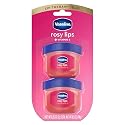 Vaseline Lip Therapy 2 ct Rosy Lips Mini For Dry, Chapped Lips Moisturizing Tinted Lip Balm 0.5 oz Beauty & Personal Care Vaseline